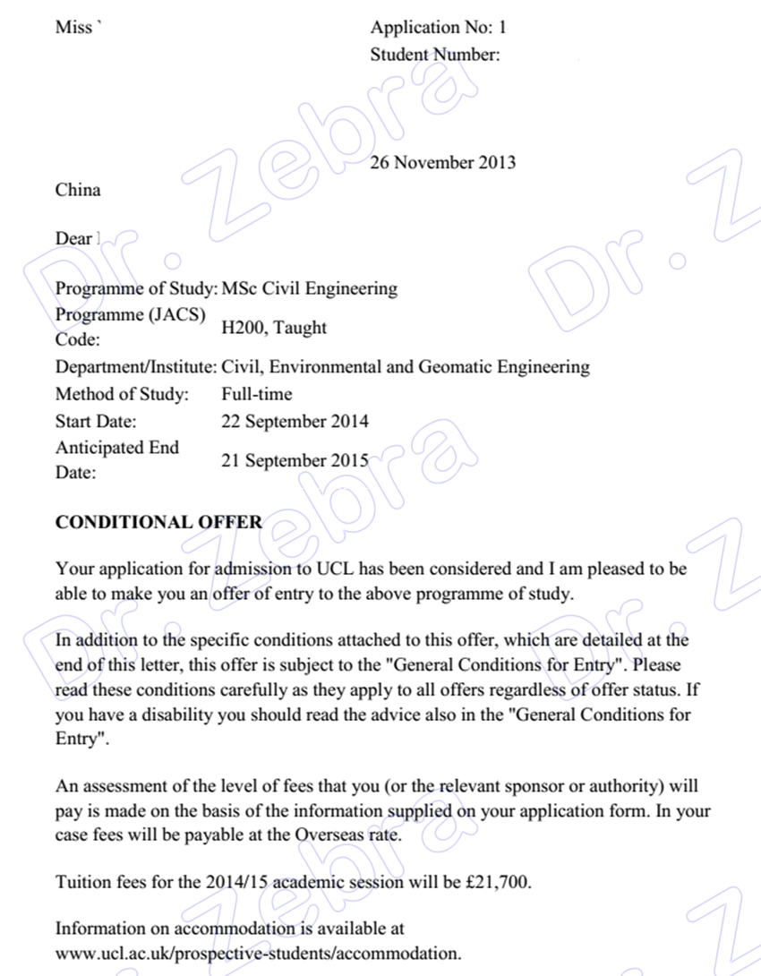 University College London （UCL），MSc Civil Engineering ，伦敦大学学院土木工程硕士