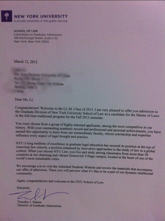 New York University (NYU)， LLM Traditional LLM， 纽约大学传统法学法律硕士