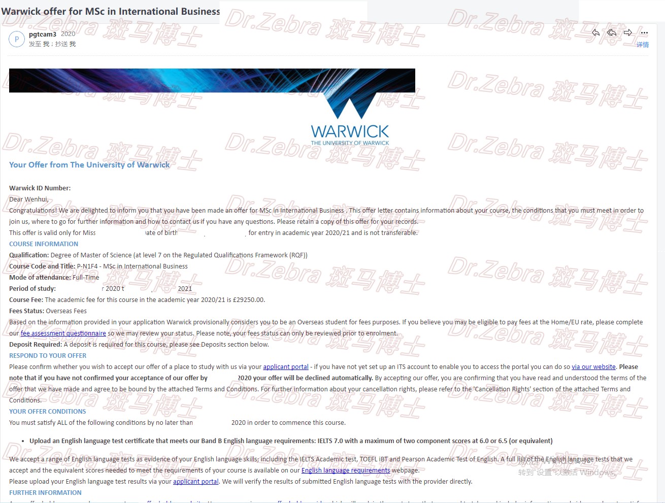 斑马博士、斑马博士留学中心、 华威大学、The University of Warwick、 MSc International Business、 国际商务硕士 斑马博士、斑马博士留学中心、 华威大学、The University of Warwick、 MSc International Business、 国际商务硕士