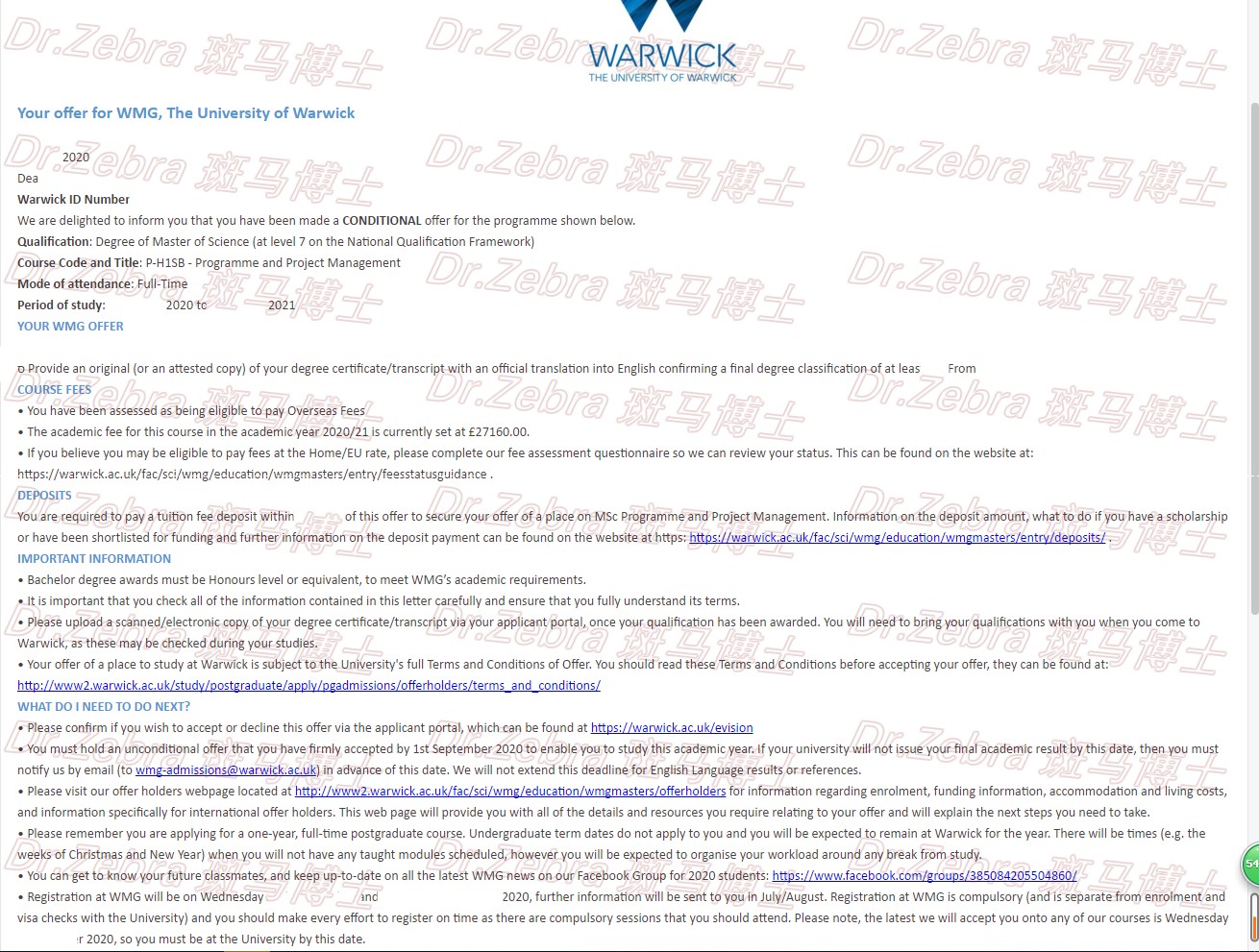 斑马博士、斑马博士留学中心、华威大学、The University of Warwick 、MSc Programme and Project Management 、进程与项目管理硕士 斑马博士、斑马博士留学中心、华威大学、The University of Warwick 、MSc Programme and Project Management 、进程与项目管理硕士