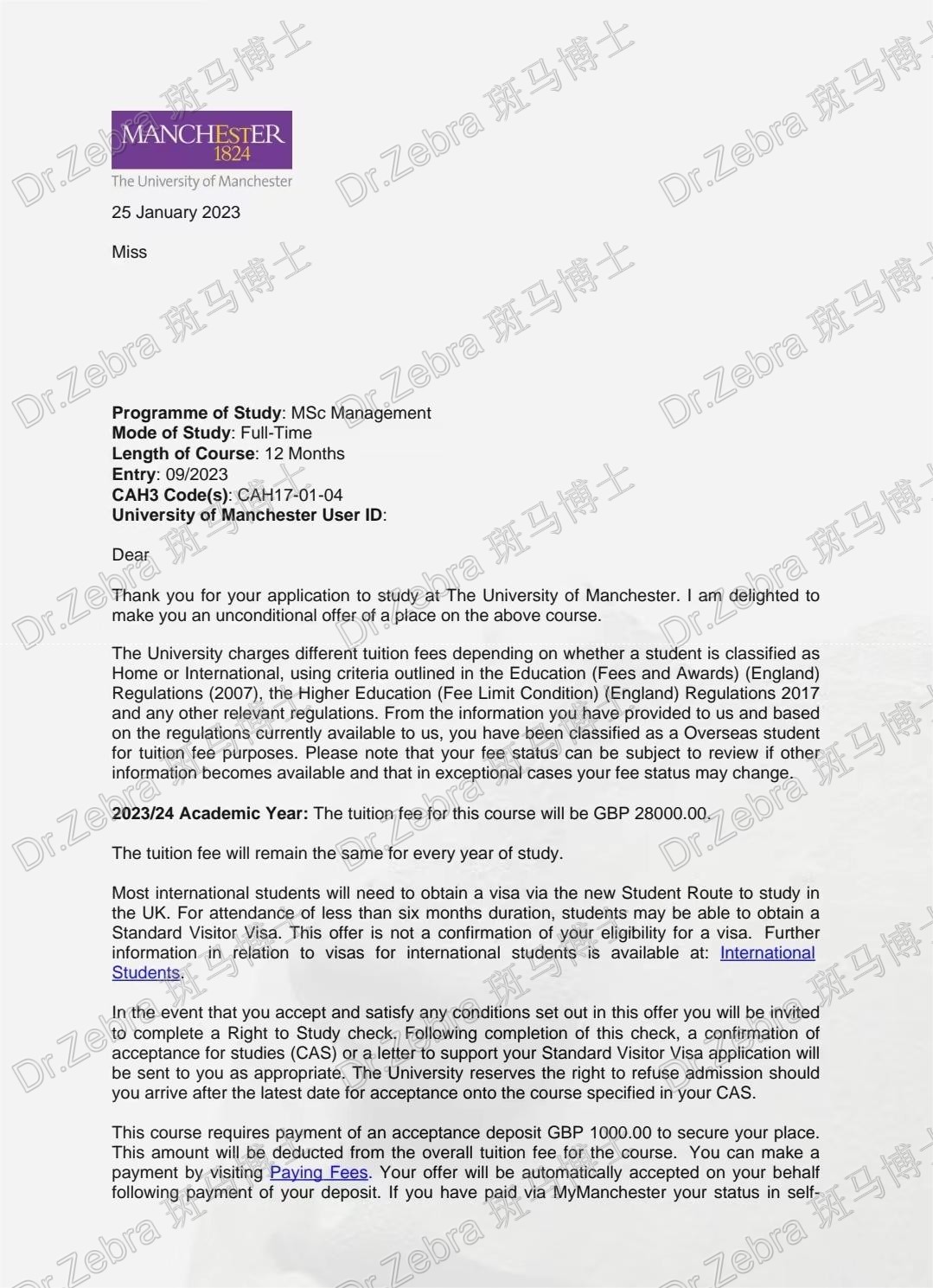 斑马博士、斑马博士留学中心、曼彻斯特大学 、University of Manchester 、MSc Management 、管理学硕士 斑马博士、斑马博士留学中心、曼彻斯特大学 、University of Manchester 、MSc Management 、管理学硕士